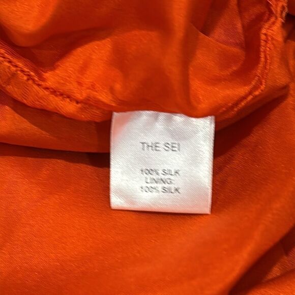 The Sei Silk ONE SHOULDER RUCHED MINI
DRESS- Orange Size 2 Revolve - Picture 14 of 15